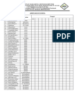 Absen Rapat Panitia BIOS 2014