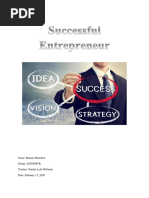 Successful Entrepreneur Assignment