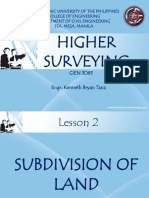 Higher Surveying Lecture 2