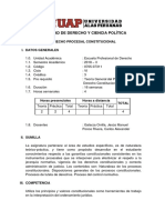 0705-07311 Sílabo Derecho Procesal Constitucional