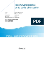 White box cryptography - An introduction to code obfuscation by Bartosz Tarnowski