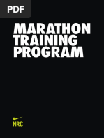 nike running club marathon training plan