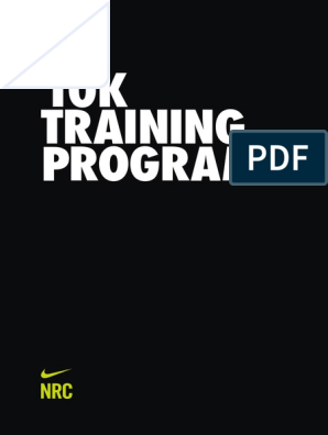 nike 10k training plan pdf