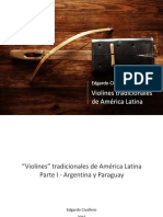 "Violines" Tradicionales de América Latina. Parte I: Argentina y Paraguay