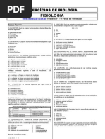exercícios de fisiologia