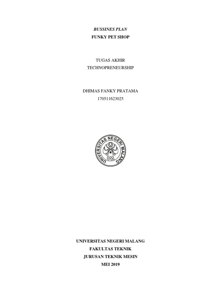 Business Plan Pet Shop PDF