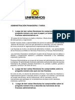 Administración Financiera I Tarea