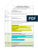 Programa Clases LegislaciÃ N Ambiental 2020 I