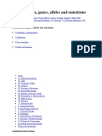 Chromosomes, Genes, Alleles and Mutations