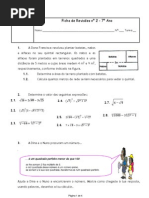 Ficha Revisoes 2 - 7º Ano