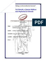 LA COMPARECENCIA AL PROCESO Y LA REPRESENTACION PROCESAL