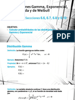 Distribución Gamma y Exponencial