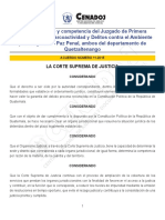 Funcionamiento Juzgado Primera Instancia Penal Quetzaltenango