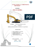 Informe de Excavadora - Caminos 2