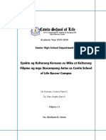 Epekto NG Kulturang Koreano Sa Kulturang Filipino