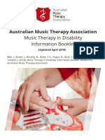 Music Therapy in Disability Information Booklet