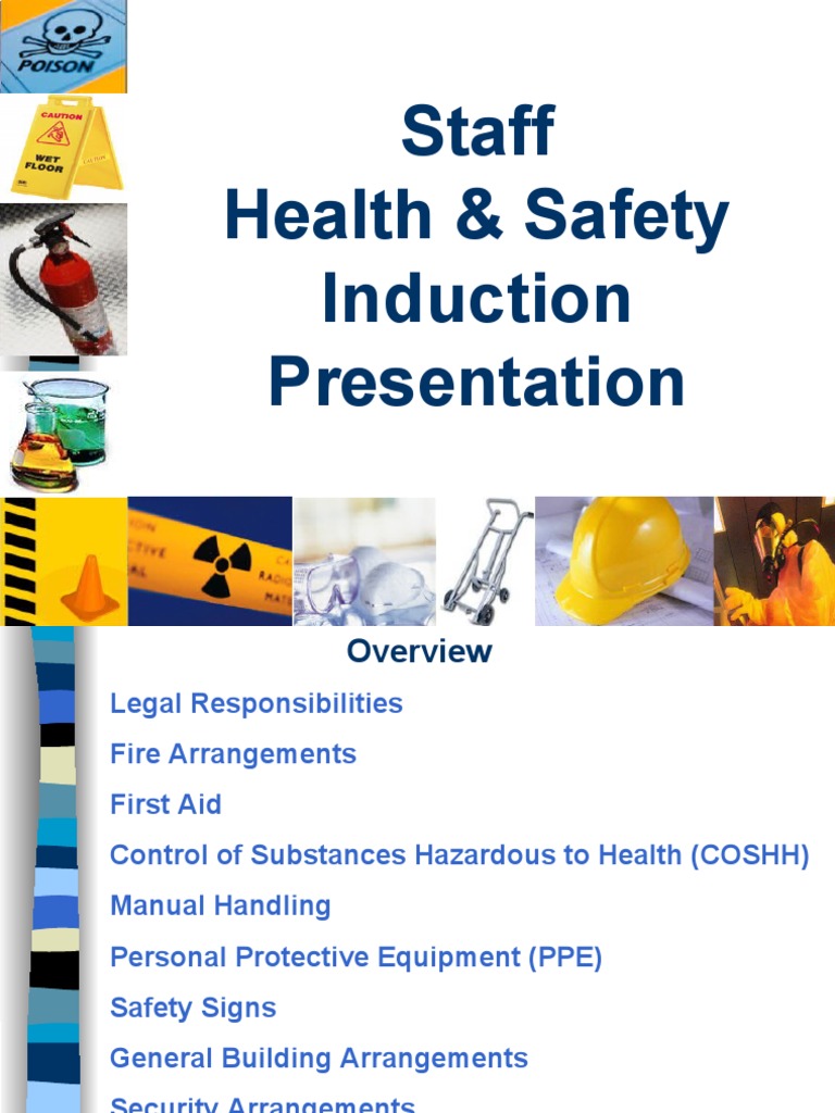 health and safety induction presentation for new employees