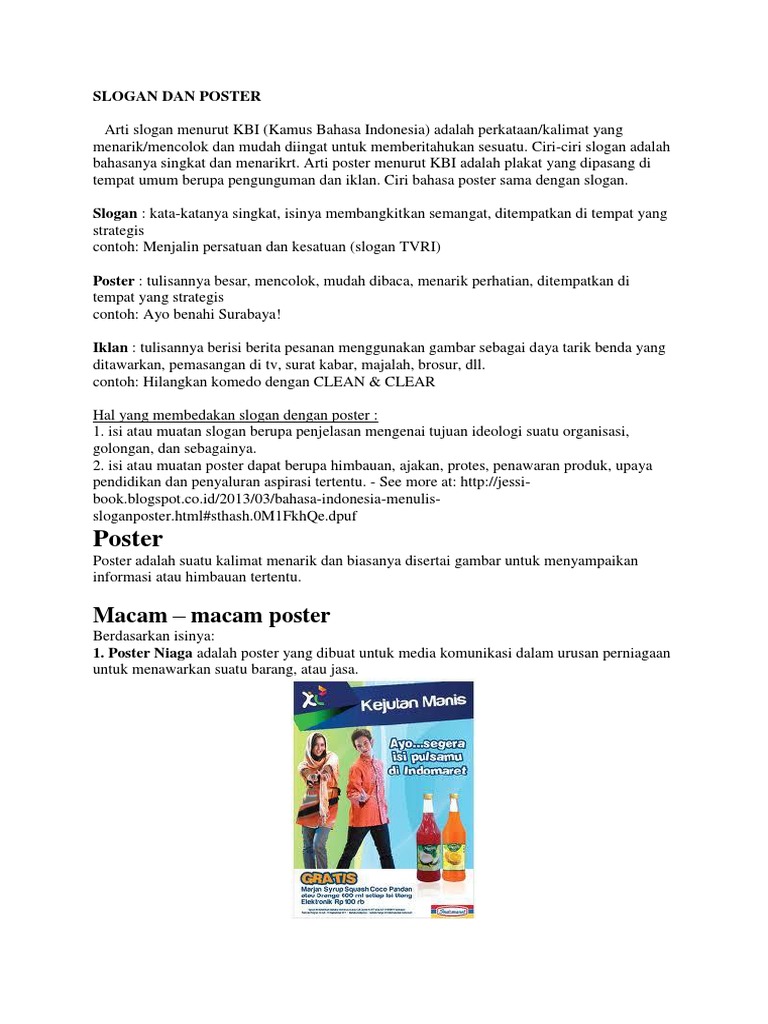 Slogan Dan Poster