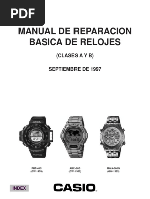 Mantenimiento y reparaciones de los relojes I: Relojes de cuarzo