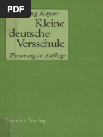 Wolfgang Kayser - Kleine Deutsche Versschule-Francke (1980) PDF