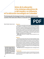 El camino histórico de la educación tecnológica en los sistemas educativos de algunos países del mundo y su influencia en la educación tecnológica en Colombia1