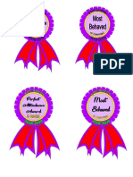 Most Behaved Award