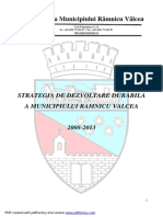 Strategia de Dezvoltare Durabila A Municipiului Ramnicu Valcea 2008 2013 PDF
