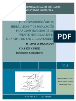 Estudios de Socavacion - Rio Fonce PDF