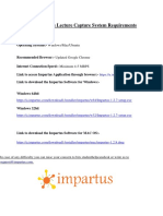 Impartus-System Requirements