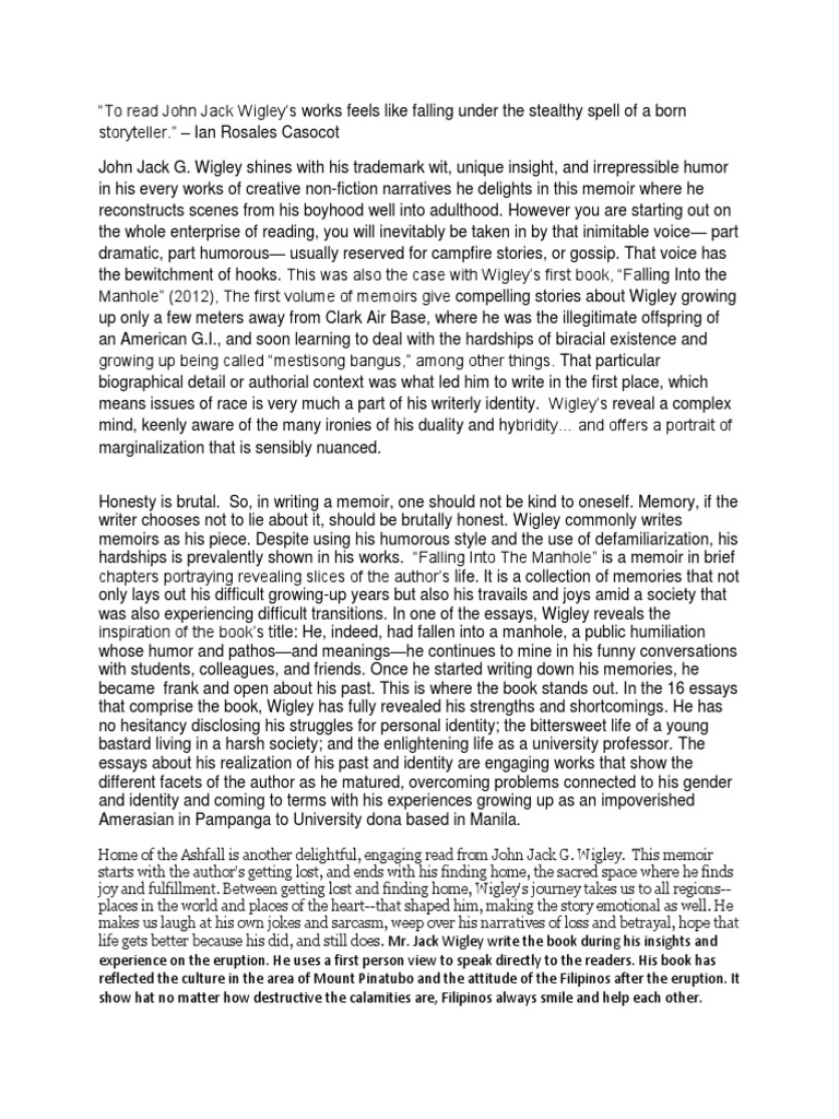 John Jack Wigley Narrative