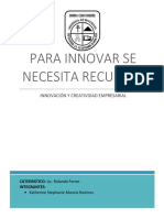 Para Innovar Son Necesarios Los Recursos