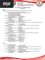 Third Periodical Test in Mapeh 9&10