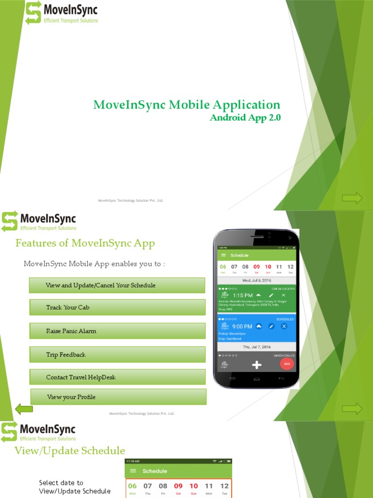 MoveInSync App Features Overview | PDF | Mobile App | Android ...