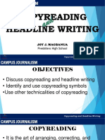 Copyreading and Headline Writing