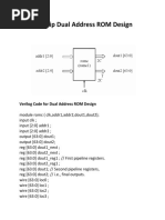 Verilog Code of ROM With Testbenches