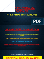 How To Study Ca Final FR PDF