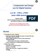 Eecs 150 - Components and Design Techniques For Digital Systems Lec 26 - CRCS, Lfsrs (And A Little Power)