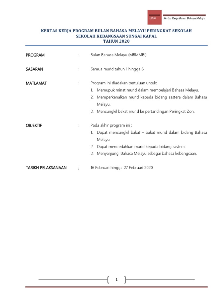 Bulan Dalam Bahasa Melayu / Bulan pertama piama dimulakan dengan kaus.