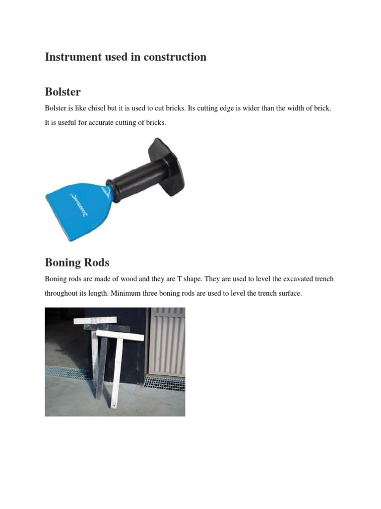 Instrument Used in Construction | PDF