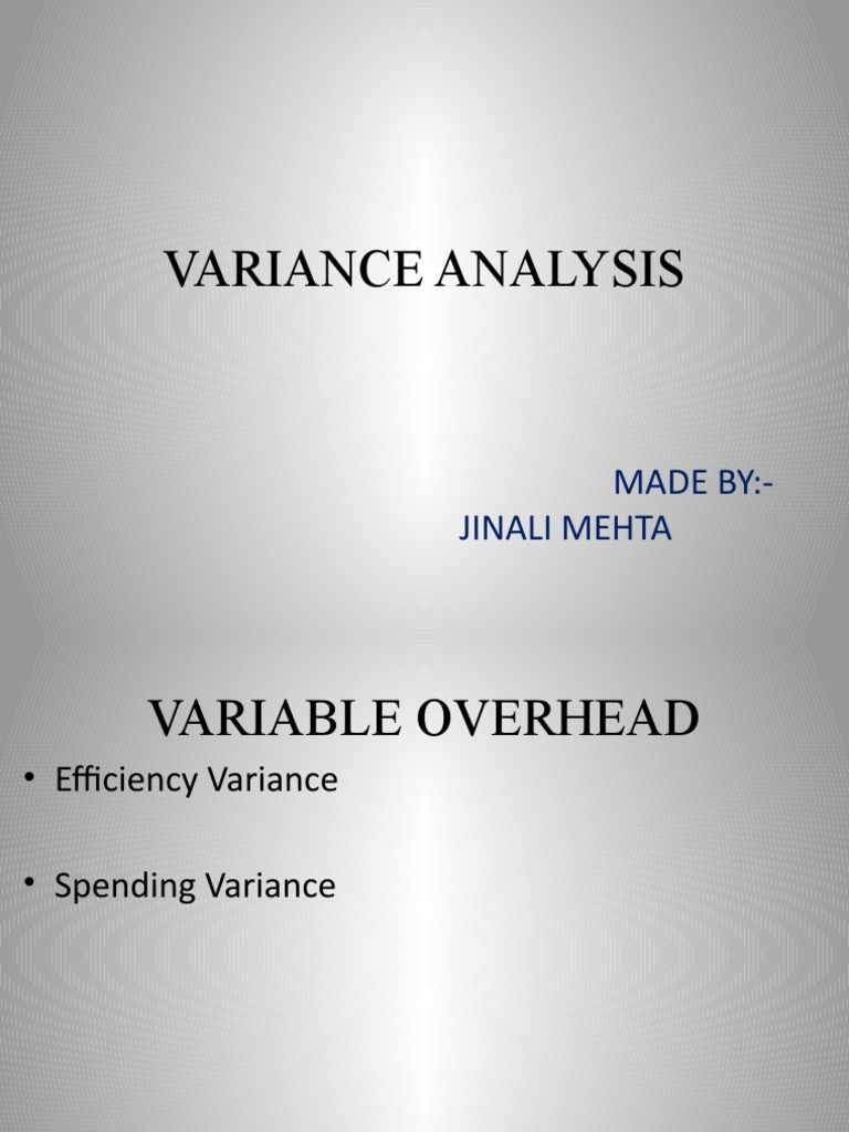 September Variable Overhead Analysis | PDF