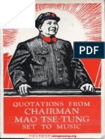 Quotations From Chairman Mao Tse-Tung Set To Music-Foreign Languages Press (1966)