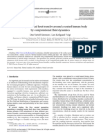 Modelling Flow and Heat Transfer Around A Seated Human Body by Computational Fluid Dynamics