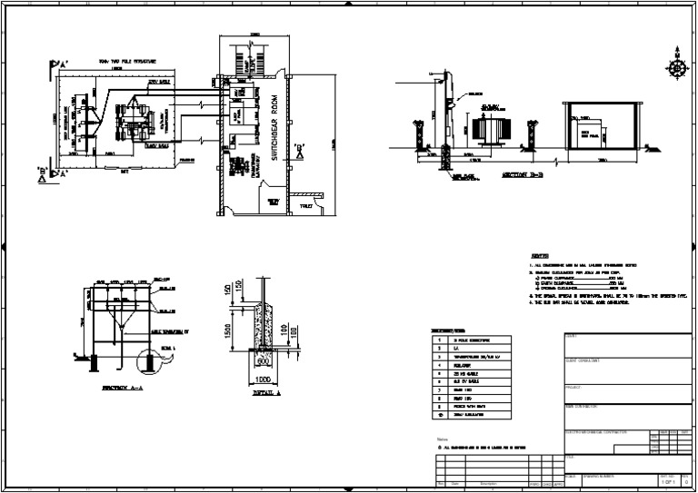 33kV Substation Layout Drawing | PDF
