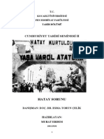 Hatay Sorunu 1918-1939 PDF