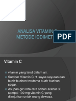 Analisa Vitamin C Metode Iodimetri