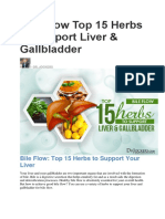 Bile Flow Top 15 Herbs To Support Liver
