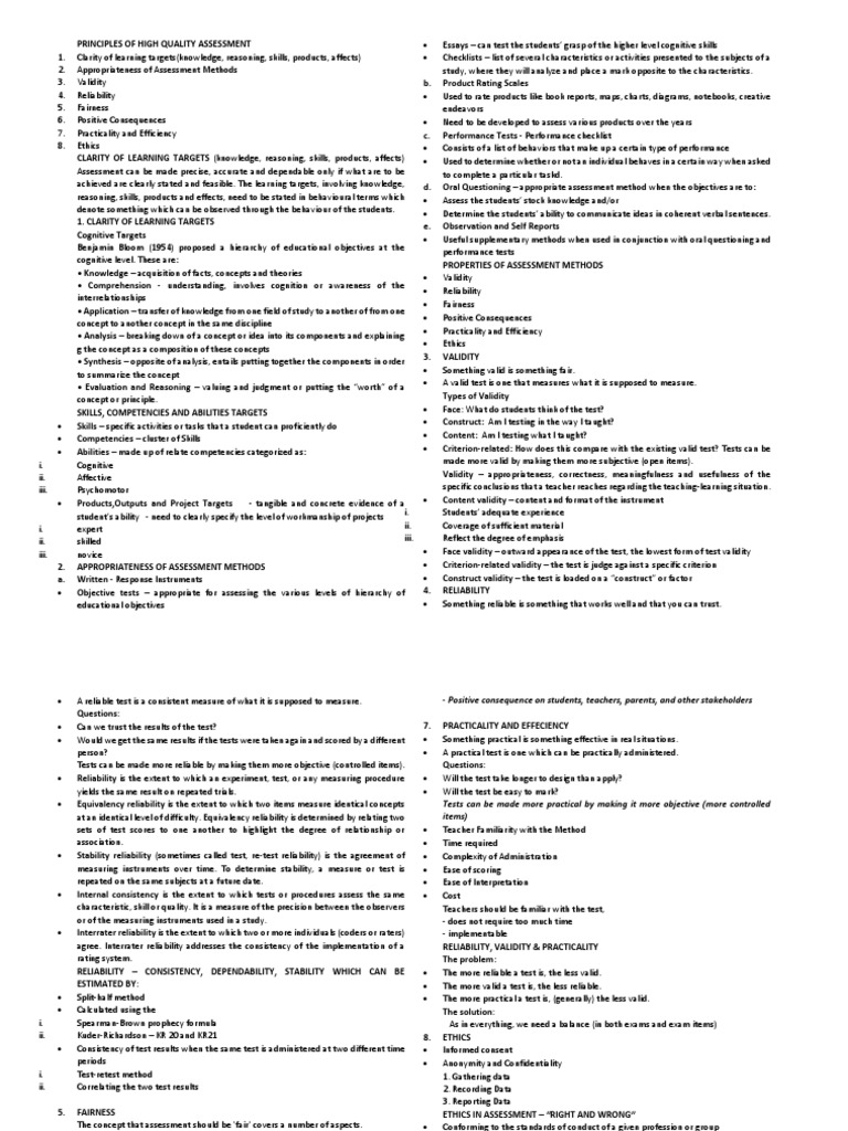 Principles of High-Quality Assessment | PDF | Career & Growth | Computers