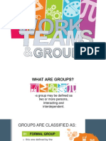 Work Teams and Groups