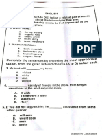 OM 07 IB Question Paper