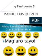 Maikling Talambuhay Ni MANUEL QUEZON